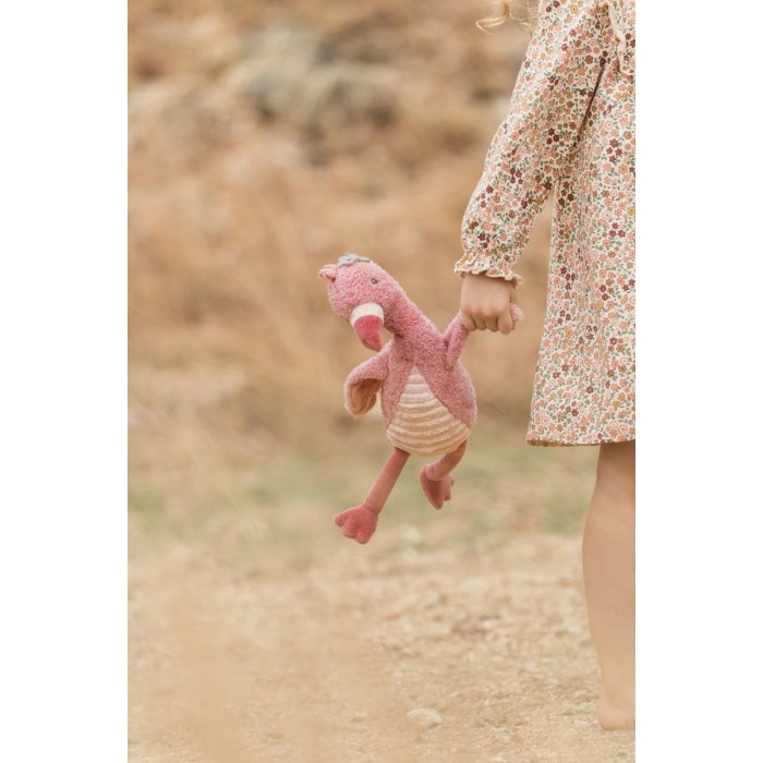 Jucarie din plus - Flamingo - 35 cm - Safari Friends - Little Dutch