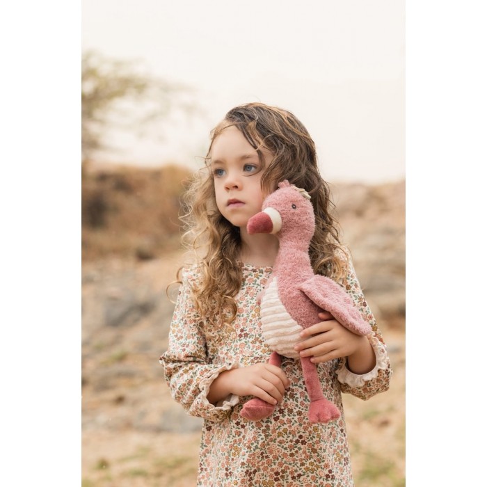 Jucarie din plus - Flamingo - 35 cm - Safari Friends - Little Dutch