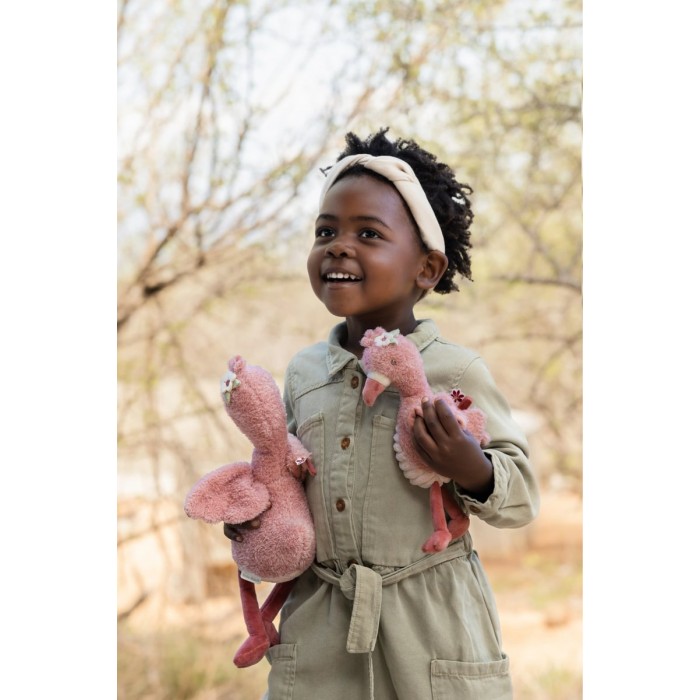 Jucarie din plus - Flamingo - 35 cm - Safari Friends - Little Dutch