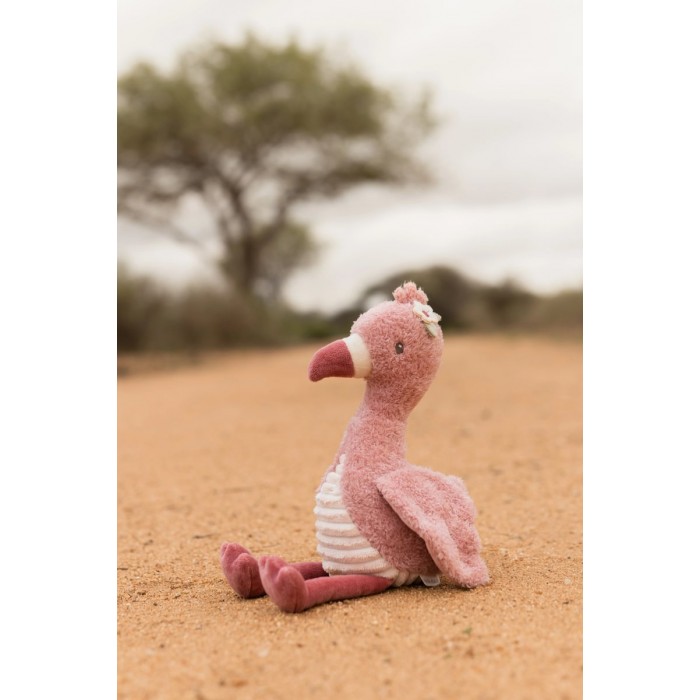 Jucarie din plus - Flamingo - 17 cm - Safari Friends - Little Dutch