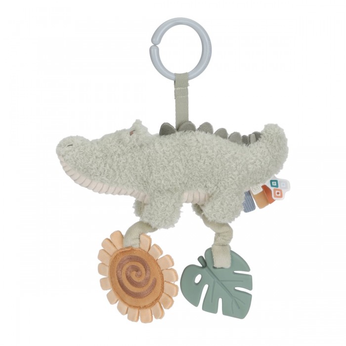 Jucarie senzoriala cu inel - Crocodil - Safari Friends - Little Dutch