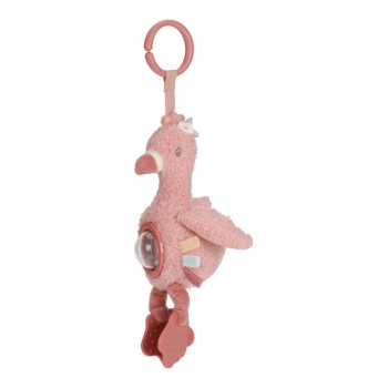 Jucarie senzoriala cu inel - Flamingo - Safari Friends - Little Dutch