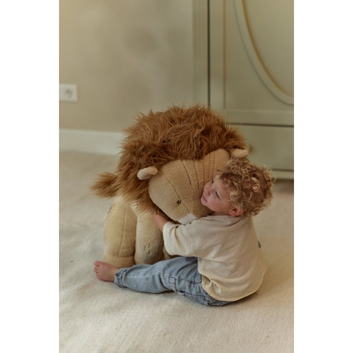 Jucarie din plus - Leu - 60 cm - Safari Friends - Little Dutch