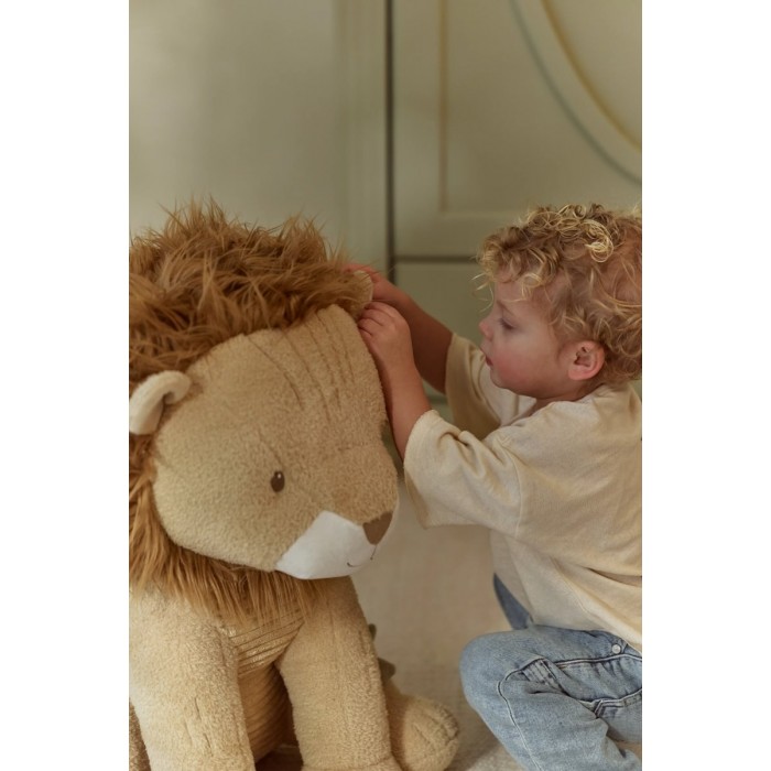 Jucarie din plus - Leu - 60 cm - Safari Friends - Little Dutch