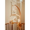 Carusel muzical cu brat din lemn - Newborn Naturals - Little Dutch