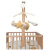 Carusel muzical cu brat din lemn - Newborn Naturals - Little Dutch