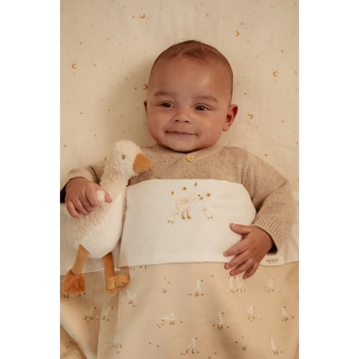 Jucarie din plus - Goose - 17 cm - Newborn Naturals - Little Dutch
