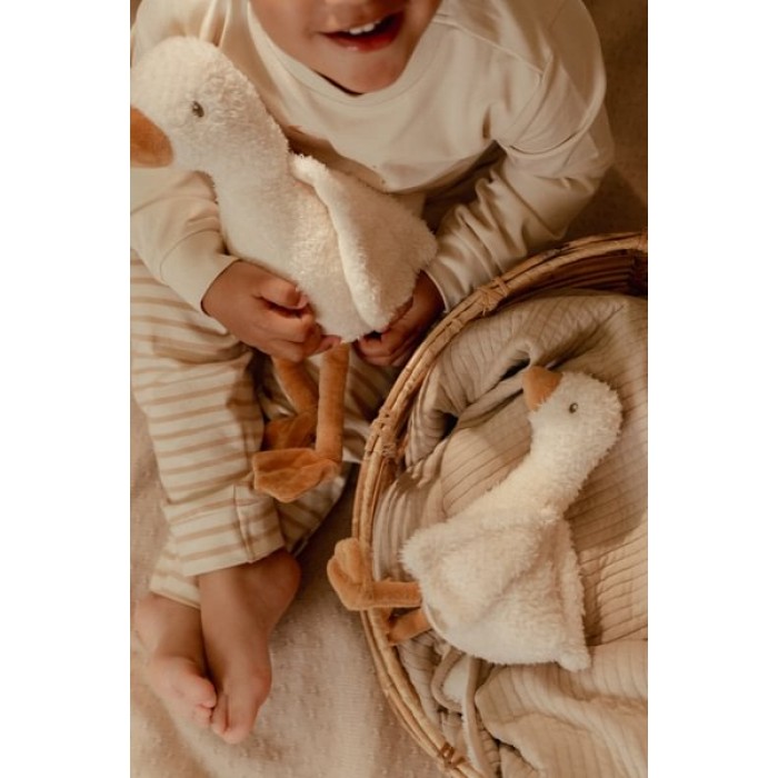 Jucarie din plus - Goose - 17 cm - Newborn Naturals - Little Dutch