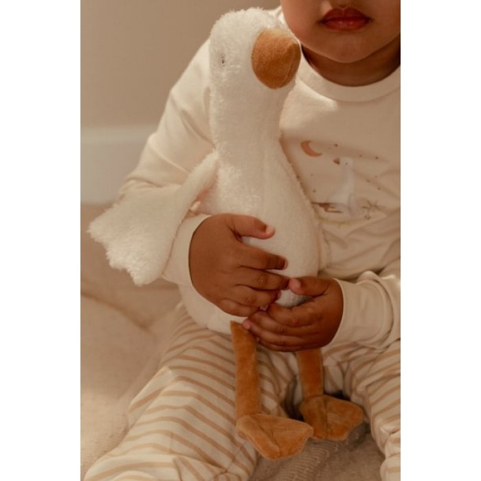 Jucarie din plus - Goose - 25 cm - Newborn Naturals - Little Dutch