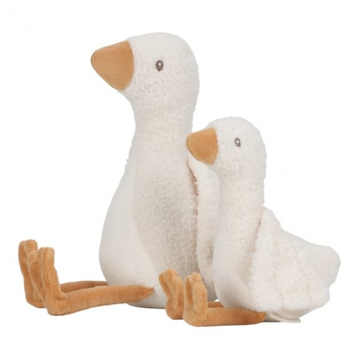 Jucarie din plus - Goose - 25 cm - Newborn Naturals - Little Dutch
