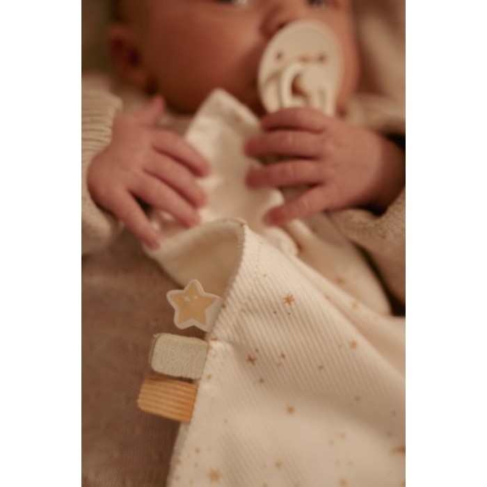 Jucarie paturica cu inel de dentitie - Newborn Naturals - Little Dutch