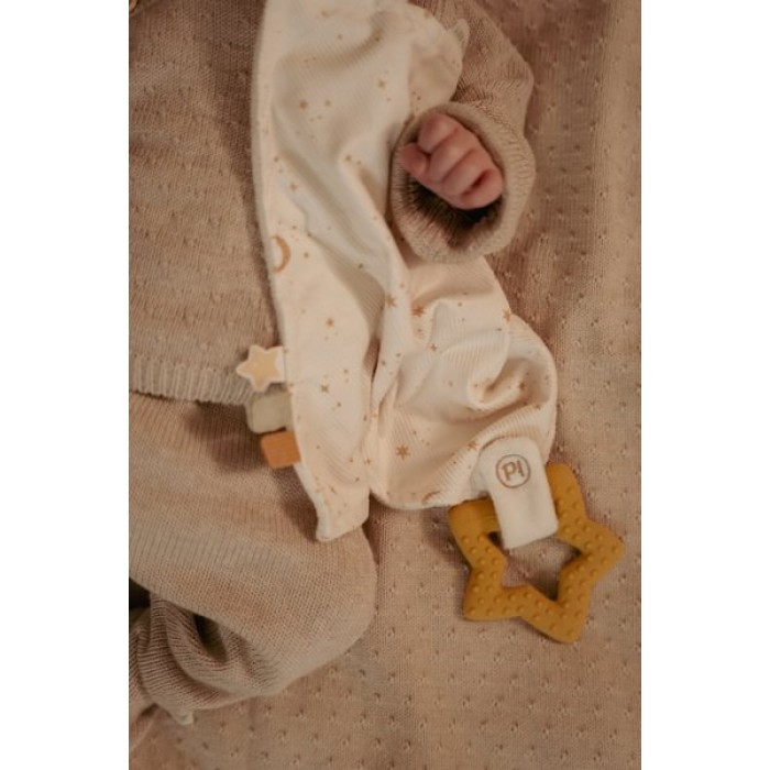 Jucarie paturica cu inel de dentitie - Newborn Naturals - Little Dutch