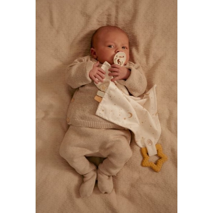Jucarie paturica cu inel de dentitie - Newborn Naturals - Little Dutch