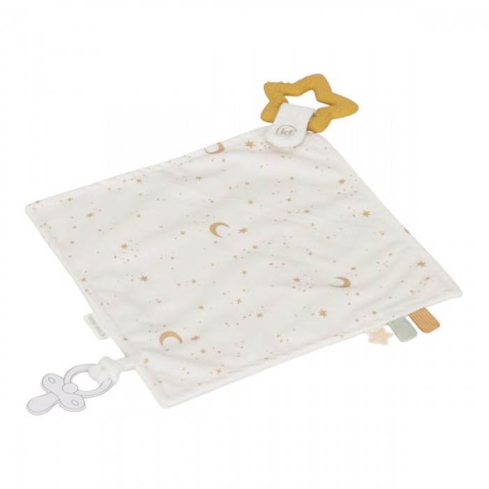 Jucarie paturica cu inel de dentitie - Newborn Naturals - Little Dutch