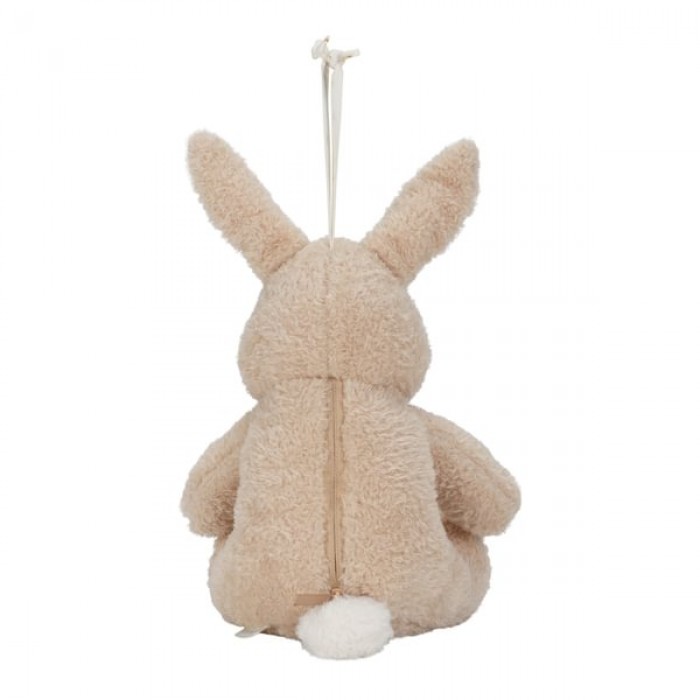 Jucarie din plus cu sunete albe si lumina de veche - Bunny -  Newborn Naturals - Little Dutch