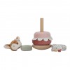 Jucarie din lemn FSC si textil pentru stivuire - Fairy Garden - Little Dutch