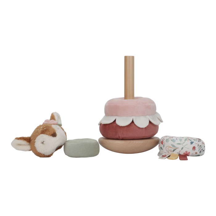 Jucarie din lemn FSC si textil pentru stivuire - Fairy Garden - Little Dutch