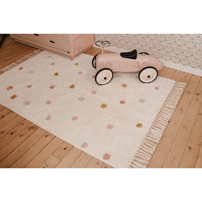 Covor - 170 x 120 cm - DOT - Mixed Pink - Pure - Little Dutch