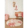 Covor tesut din bumbac organic pentru camera copilului - Flamingo - Little Dutch