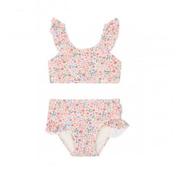 Costum de baie in 2 piese cu volane - Dreamy Flowerfield - Little Dutch