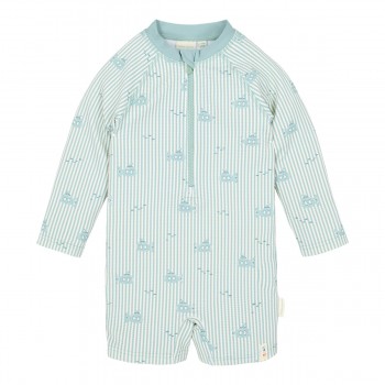 Costum de baie intreg cu maneca lunga cu protectie UV 40+ - Ocean Adventure - Little Dutch