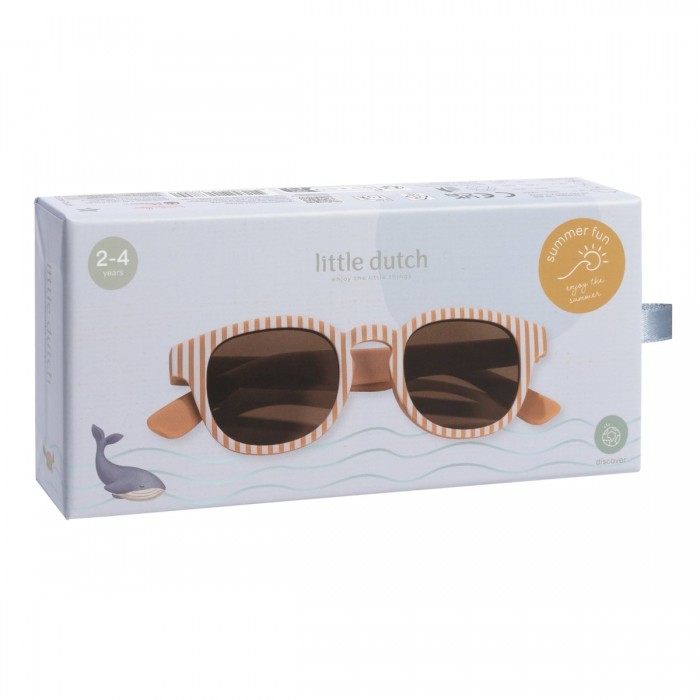 Ochelari de soare pentru copii - Ocean Brown Stripes - Little Dutch