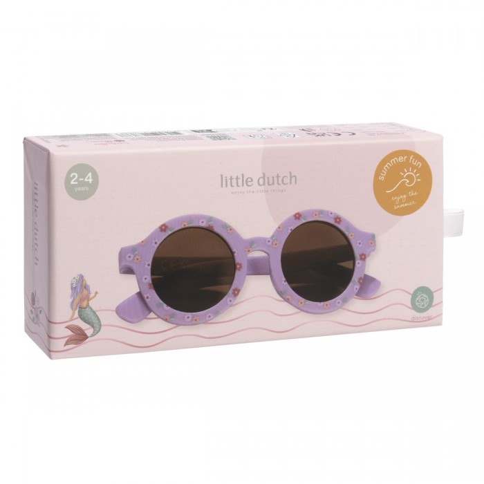 Ochelari de soare pentru copii - Purple Stripes - Little Dutch