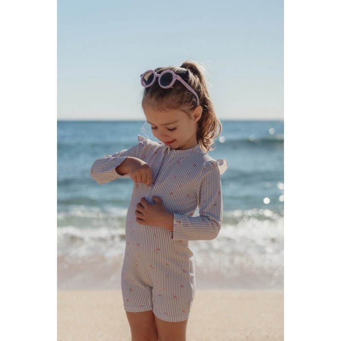 Ochelari de soare pentru copii - Purple Stripes - Little Dutch