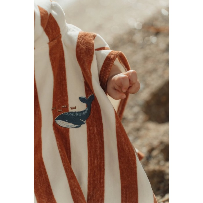 Poncho de plaja - Ocean World Brown - Little Dutch