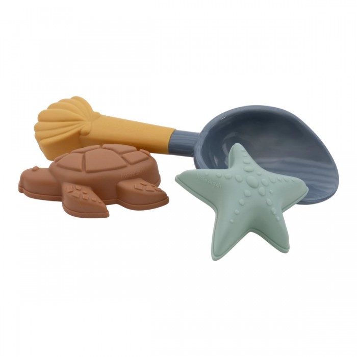 Jucarii pentru plaja - 3 piese - Ocean World - Little Dutch