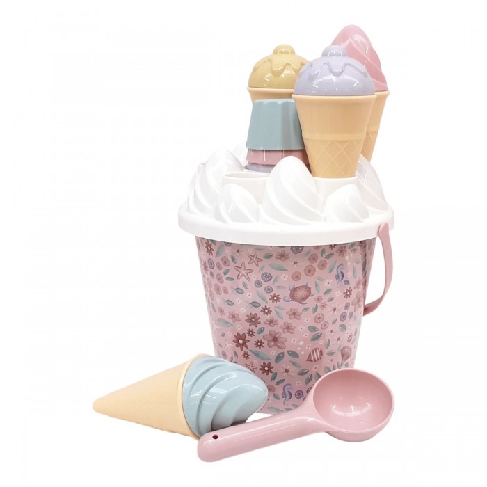 Set de jucarii pentru plaja - Forme de Inghetata - 14 piese - Dreamy Mermaid - Little Dutch