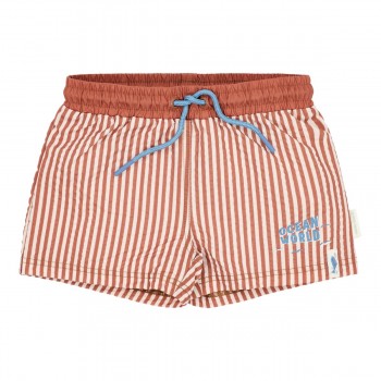 Sort de baie - Ocean Brown Stripes - Little Dutch