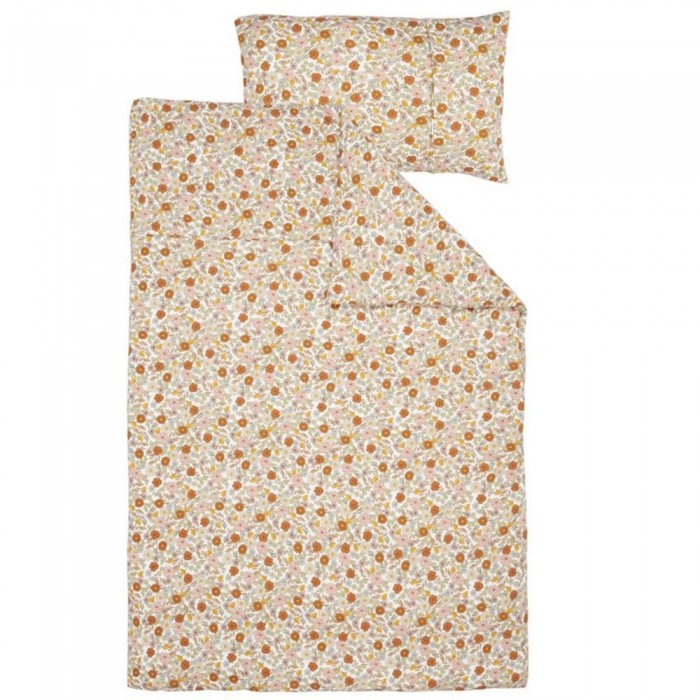 Lenjerie pentru patut - 100 x 140 cm - Vintage Little Flowers - Little Dutch