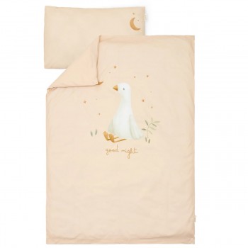 Lenjerie din bumbac organic pentru patut - 140 x 110 cm - Little Goose - Little Dutch