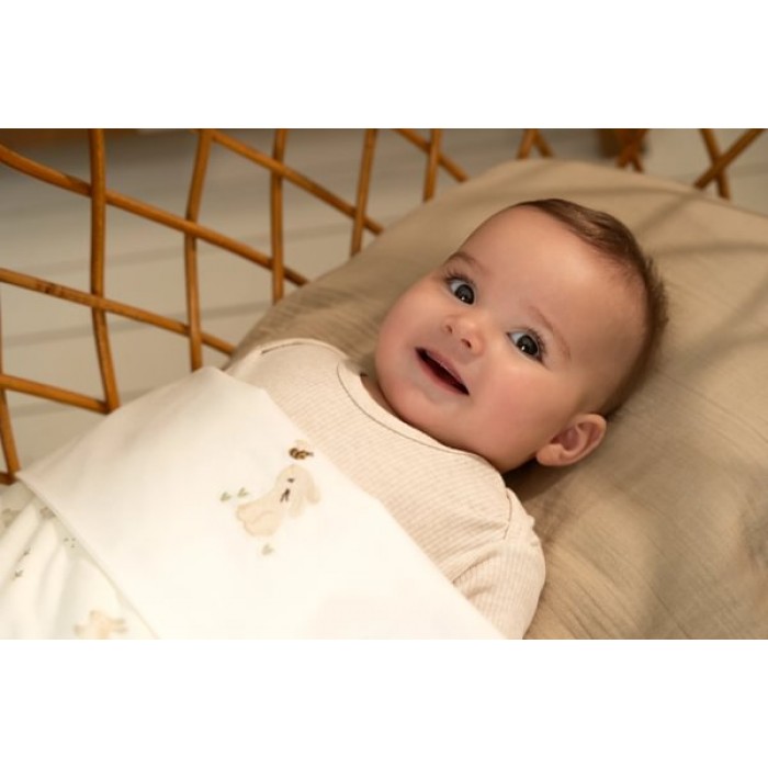 Cearsaf cu elastic din bumbac organic - Pure Soft Beige - Little Dutch Cearsaf cu elastic din bumbac organic - Pure Soft Beige - Little Dutch