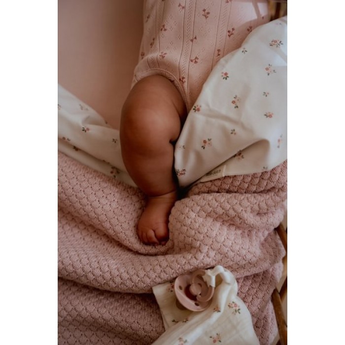 Cearsaf cu elastic din bumbac organic - Pure Blossom - Little Dutch Cearsaf cu elastic din bumbac organic - Pure Blossom - Little Dutch