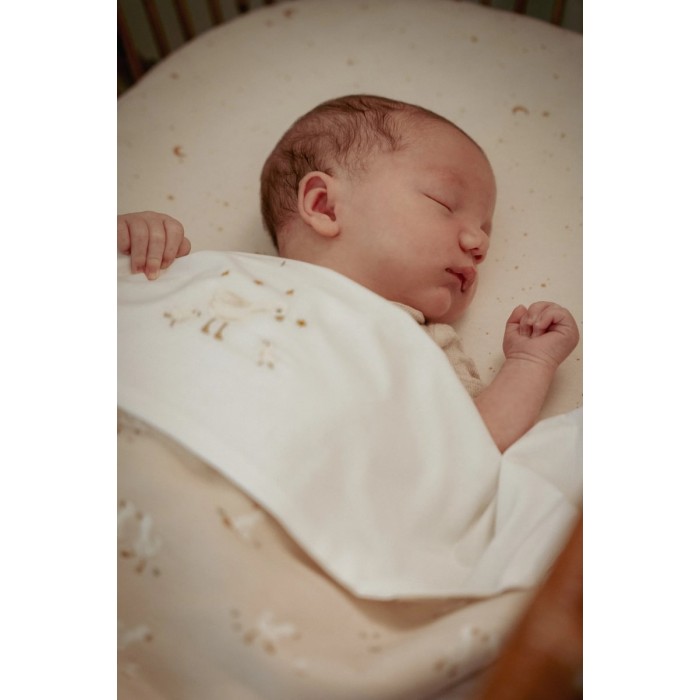 Cearsaf cu elastic din bumbac organic - Moon and Stars - Little Dutch Cearsaf cu elastic din bumbac organic - Moon and Stars - Little Dutch