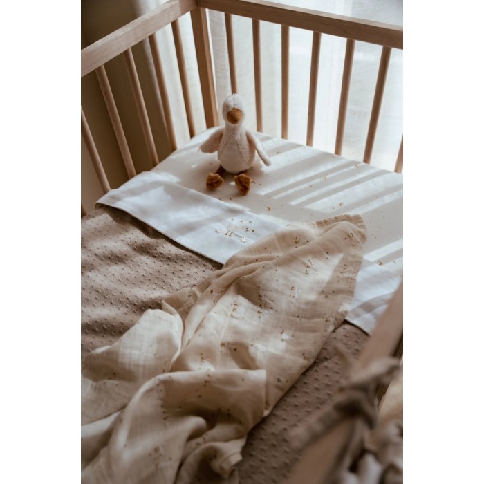 Cearsaf cu elastic din bumbac organic - Moon and Stars - Little Dutch Cearsaf cu elastic din bumbac organic - Moon and Stars - Little Dutch