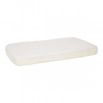 Cearsaf cu elastic din bumbac organic - Moon and Stars - Little Dutch