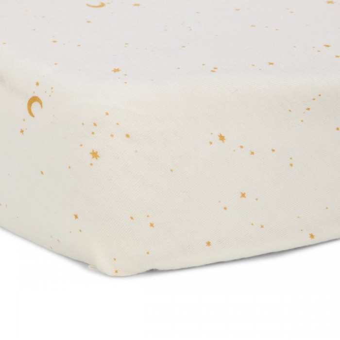Cearsaf cu elastic din bumbac organic - Moon and Stars - Little Dutch Cearsaf cu elastic din bumbac organic - Moon and Stars - Little Dutch