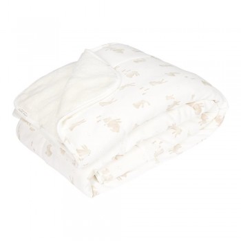 Patura din bumbac dublata cu plus - Baby Bunny - Little Dutch