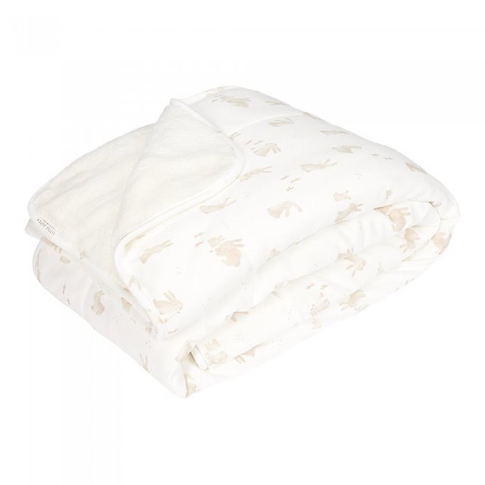 Patura din bumbac dublata cu plus - Baby Bunny - Little Dutch