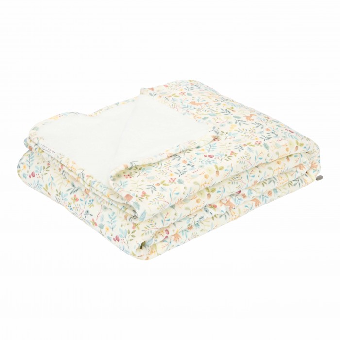 Paturica reversibila din bumbac organic - Forest Wonders - Little Dutch