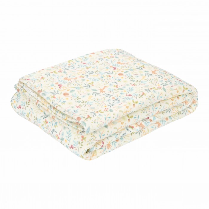 Paturica reversibila din bumbac organic - Forest Wonders - Little Dutch
