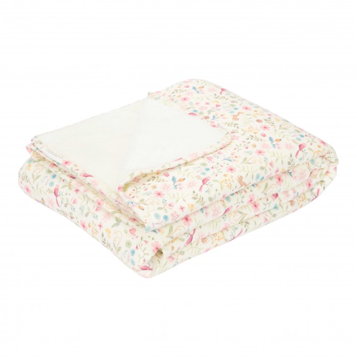 Patura din bumbac organic dublata cu plus - 70 x 100 - Fairy Wonders - Little Dutch