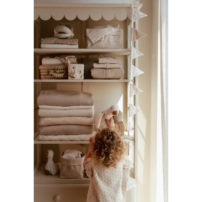 Patura dublata din bumbac organic dublata cu plus - Little Goose - Little Dutch