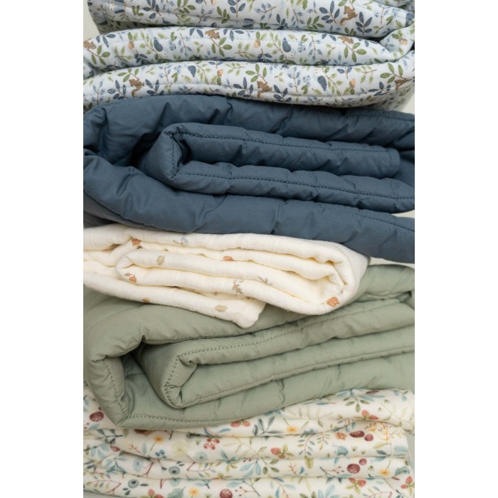 Paturica reversibila din bumbac organic - 70 x 100 cm -  Adventure & Forest Treasures - Little Dutch