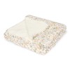 Patura din bumbac dublata cu plus - Safari Wonders -70 x 100 cm -  Little Dutch