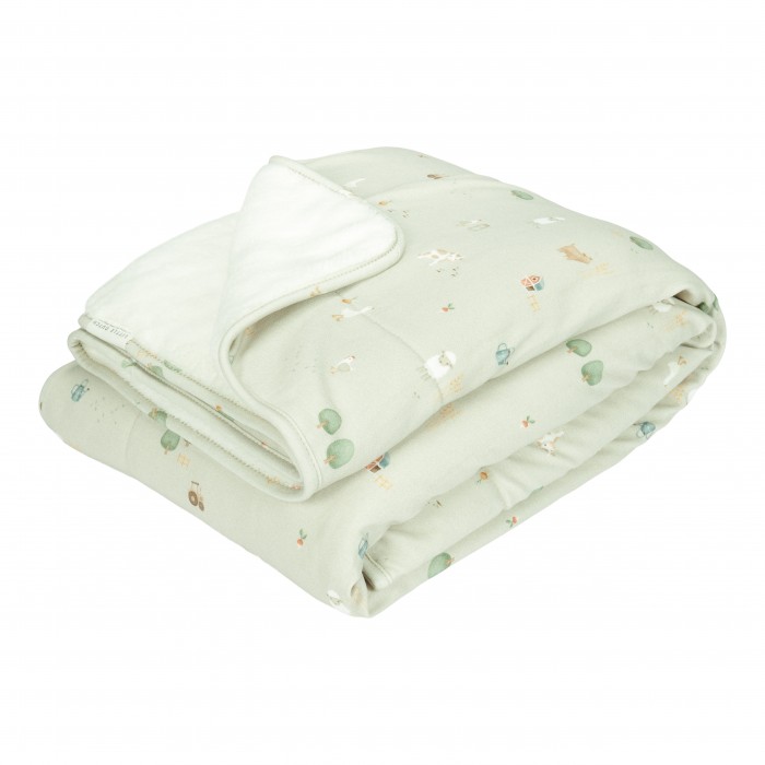 Paturica din bumbac dublata cu plus - Little Farm - Little dutch