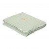 Paturica reversibila din bumbac organic - 70 x 100 cm -  Pure Sage - Little Dutch